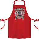 Scandinavian Viking Valhalla Odin Norse God Cotton Apron 100% Organic Red