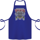 Scandinavian Viking Valhalla Odin Norse God Cotton Apron 100% Organic Royal Blue