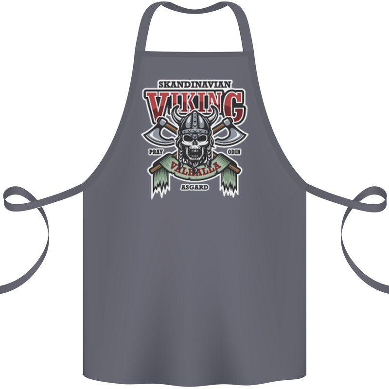 Scandinavian Viking Valhalla Odin Norse God Cotton Apron 100% Organic Steel