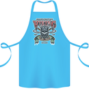 Scandinavian Viking Valhalla Odin Norse God Cotton Apron 100% Organic Turquoise