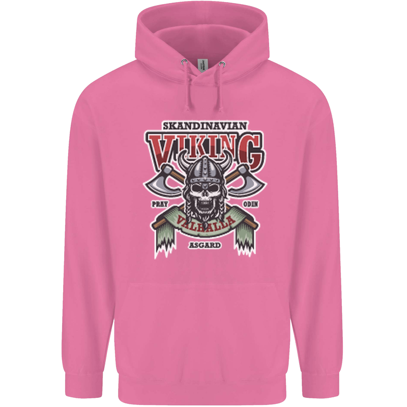Scandinavian Viking Valhalla Odin Norse God Mens 80% Cotton Hoodie Azelea