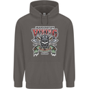 Scandinavian Viking Valhalla Odin Norse God Mens 80% Cotton Hoodie Charcoal