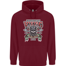 Scandinavian Viking Valhalla Odin Norse God Mens 80% Cotton Hoodie Maroon