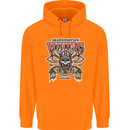 Scandinavian Viking Valhalla Odin Norse God Mens 80% Cotton Hoodie Orange