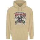 Scandinavian Viking Valhalla Odin Norse God Mens 80% Cotton Hoodie Sand