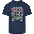 Scandinavian Viking Valhalla Odin Norse God Mens Cotton T-Shirt Tee Top Navy Blue