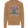 Scandinavian Viking Valhalla Odin Norse God Mens Sweatshirt Jumper Caramel Latte