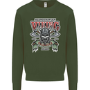 Scandinavian Viking Valhalla Odin Norse God Mens Sweatshirt Jumper Forest Green