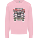 Scandinavian Viking Valhalla Odin Norse God Mens Sweatshirt Jumper Light Pink