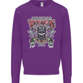 Scandinavian Viking Valhalla Odin Norse God Mens Sweatshirt Jumper Purple