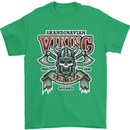 Scandinavian Viking Valhalla Odin Norse God Mens T-Shirt Cotton Gildan Irish Green