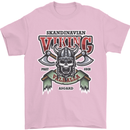 Scandinavian Viking Valhalla Odin Norse God Mens T-Shirt Cotton Gildan Light Pink