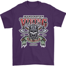 Scandinavian Viking Valhalla Odin Norse God Mens T-Shirt Cotton Gildan Purple