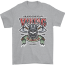 Scandinavian Viking Valhalla Odin Norse God Mens T-Shirt Cotton Gildan Sports Grey