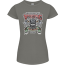 Scandinavian Viking Valhalla Odin Norse God Womens Petite Cut T-Shirt Charcoal