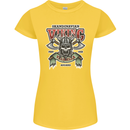 Scandinavian Viking Valhalla Odin Norse God Womens Petite Cut T-Shirt Yellow