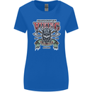 Scandinavian Viking Valhalla Odin Norse God Womens Wider Cut T-Shirt Royal Blue