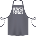 Scare Me I Have Twins Father's Day Mother's Cotton Apron 100% Organic Steel