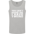Scare Me I Have Twins Father's Day Mother's Mens Vest Tank Top Sports Grey