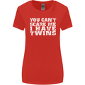 Scare Me I Have Twins Father's Day Mother's Womens Wider Cut T-Shirt Red
