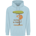 Scared of Heights Funny Giraffe Acrophobia Childrens Kids Hoodie Light Blue