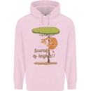 Scared of Heights Funny Giraffe Acrophobia Childrens Kids Hoodie Light Pink