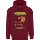 Scared of Heights Funny Giraffe Acrophobia Childrens Kids Hoodie Maroon