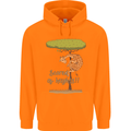 Scared of Heights Funny Giraffe Acrophobia Childrens Kids Hoodie Orange