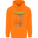 Scared of Heights Funny Giraffe Acrophobia Childrens Kids Hoodie Orange