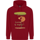 Scared of Heights Funny Giraffe Acrophobia Childrens Kids Hoodie Red
