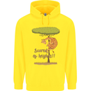 Scared of Heights Funny Giraffe Acrophobia Childrens Kids Hoodie Yellow
