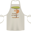 Scared of Heights Funny Giraffe Acrophobia Cotton Apron 100% Organic Natural