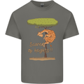 Scared of Heights Funny Giraffe Acrophobia Kids T-Shirt Childrens Charcoal