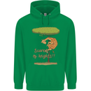 Scared of Heights Funny Giraffe Acrophobia Mens 80% Cotton Hoodie Irish Green
