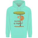 Scared of Heights Funny Giraffe Acrophobia Mens 80% Cotton Hoodie Peppermint