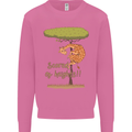 Scared of Heights Funny Giraffe Acrophobia Mens Sweatshirt Jumper Azalea