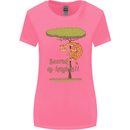 Scared of Heights Funny Giraffe Acrophobia Womens Wider Cut T-Shirt Azalea