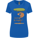Scared of Heights Funny Giraffe Acrophobia Womens Wider Cut T-Shirt Royal Blue