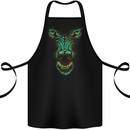 Scary Wolf Face Werewolf Horror Halloween Cotton Apron 100% Organic Black