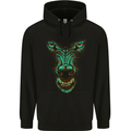 Scary Wolf Face Werewolf Horror Halloween Mens 80% Cotton Hoodie Black