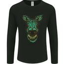 Scary Wolf Face Werewolf Horror Halloween Mens Long Sleeve T-Shirt Black