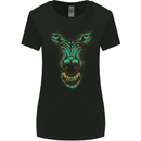 Scary Wolf Face Werewolf Horror Halloween Womens Wider Cut T-Shirt Black