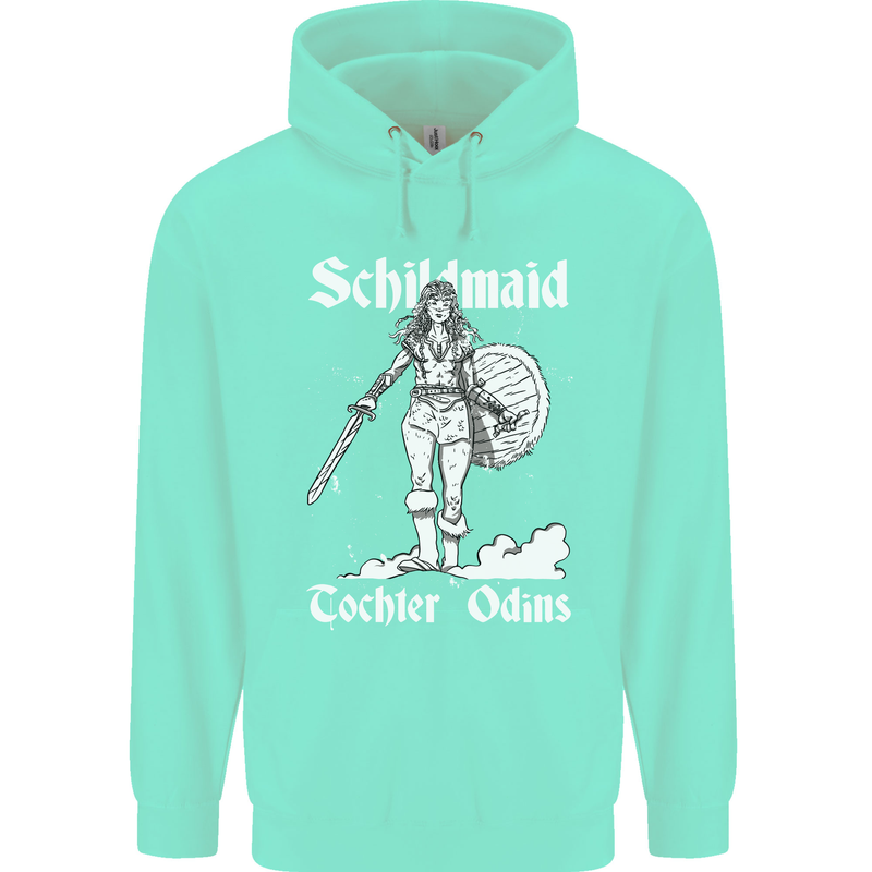 Schildmaid Viking Shield Maiden Childrens Kids Hoodie Peppermint