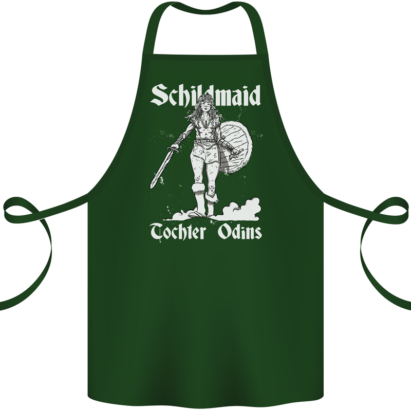 Schildmaid Viking Shield Maiden Cotton Apron 100% Organic Forest Green