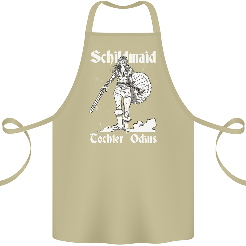 Schildmaid Viking Shield Maiden Cotton Apron 100% Organic Khaki