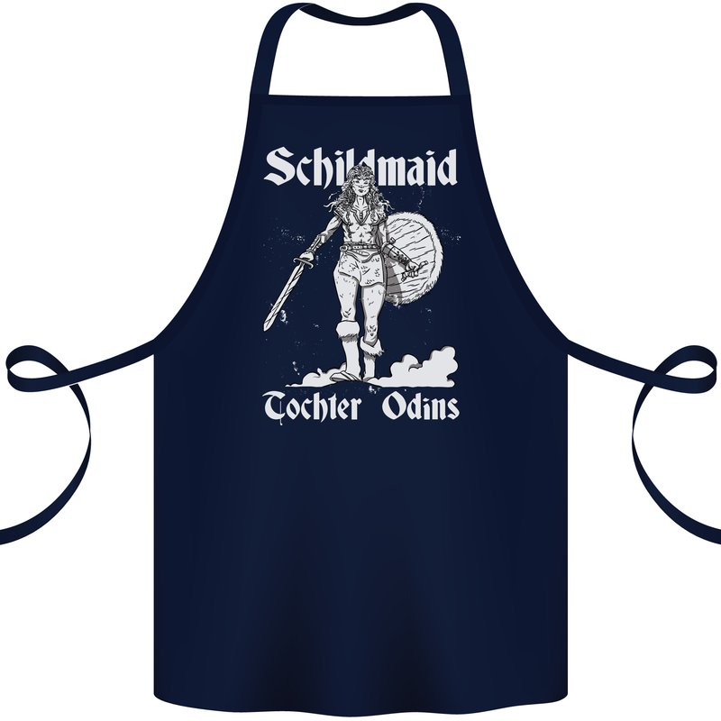 Schildmaid Viking Shield Maiden Cotton Apron 100% Organic Navy Blue