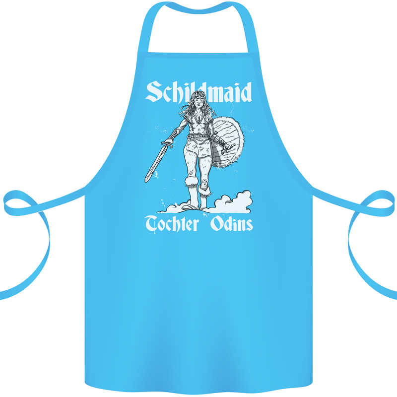 Schildmaid Viking Shield Maiden Cotton Apron 100% Organic Turquoise