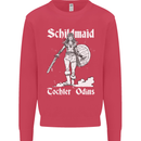 Schildmaid Viking Shield Maiden Kids Sweatshirt Jumper Heliconia