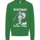 Schildmaid Viking Shield Maiden Kids Sweatshirt Jumper Irish Green