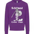 Schildmaid Viking Shield Maiden Kids Sweatshirt Jumper Purple